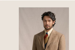 [CULTUM] 1930s Wool Blend Twill Blazer