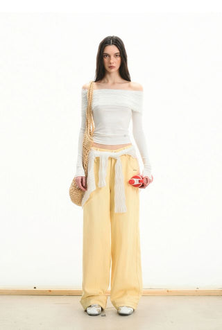 [NOTAWEAR] Cotton Straight Trousers