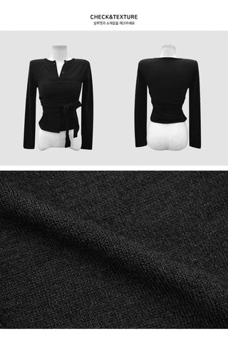 Robe Two-Way Layered Wrap Cardigan - 4 Colors