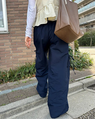 Side-ribbon cargo pants