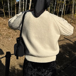 Casual Round Knit Sweater
