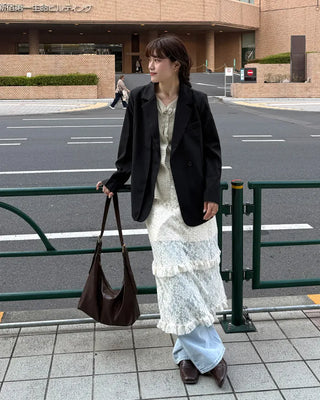 Leather Hobo Shoulder Bag