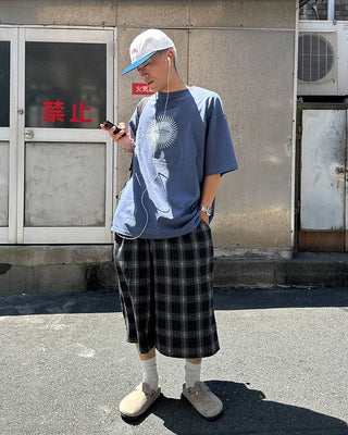 Checked Bermuda shorts