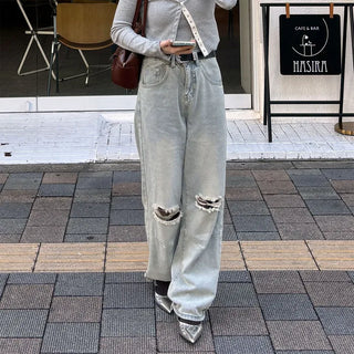 Vintage distressed denim