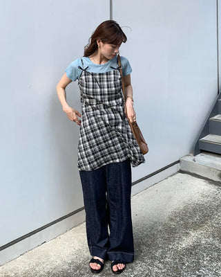 Basic wide-leg denim