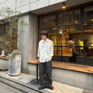 Oversized cotton shirt