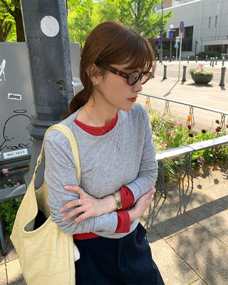 Tencel layered T-shirt
