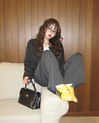 Round collar short jacket