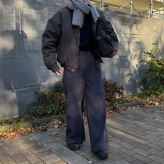 Corduroy Collar Work Jacket