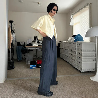 Pocket Linen Half-Sleeve Shirt