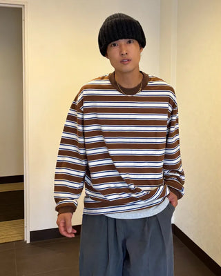 Pigment Border Long T-Shirt
