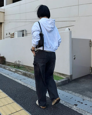 Double-zip hoodie