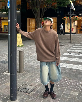 Round Neck Long Sleeve Knit