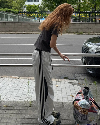 Side Round Point Windbreaker Pants