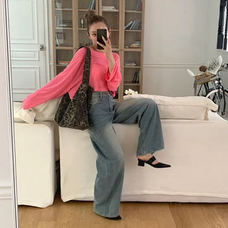 Loose-fit cropped T-shirt
