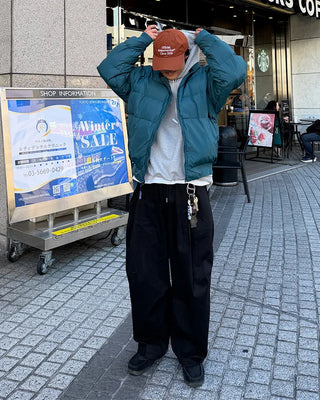 D-ring one-tuck balloon pants