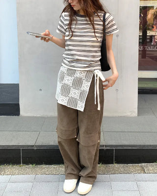 Lace wrap skirt