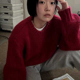 Vivid gauge knit sweater