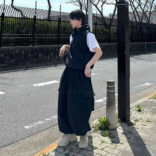 (Unisex) Hooded Anorak Vest