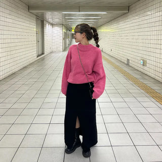 Loose wool knit