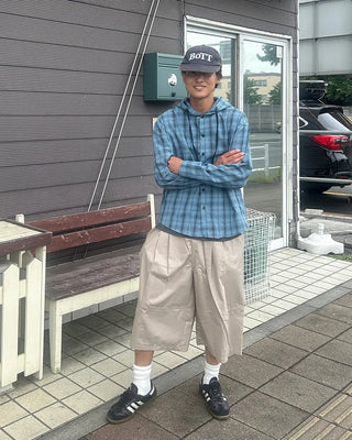 Oversized Banded Bermuda Pants