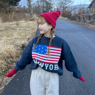 New York logo knit