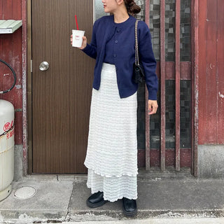 Lace long skirt