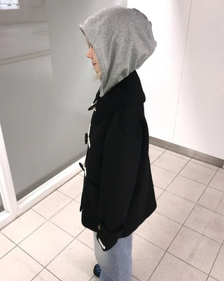 Asymmetrical zip-up hoodie
