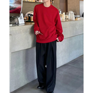 (Unisex) Basic Color Sweatshirt