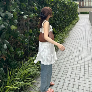 Frilled sleeveless mini dress
