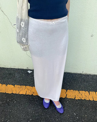 Ribbon round collar flat shoes