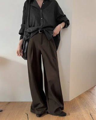 Basic slacks with pleats