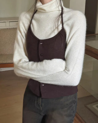 Knit camisole & knit skirt set