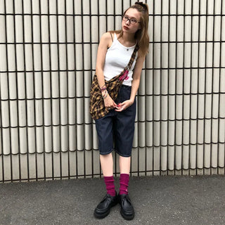 Bermuda denim pants