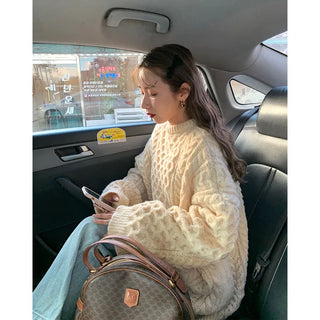 Cable knit oversized fit