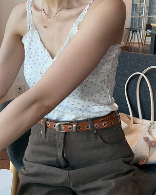 Flower punching belt
