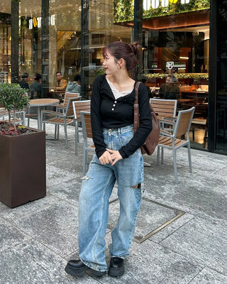 Side belt shoulder bag