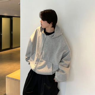 (Unisex) Oversized Zip-Up Hoodie
