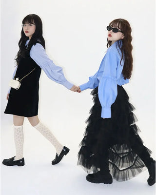 [15th Re-release] (ORIGINAL) Pintuck Shirring Shirt