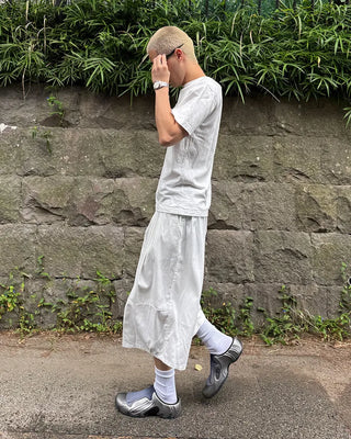 Two-pleat Bermuda shorts