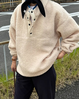 Warm Button Fleece Anorak