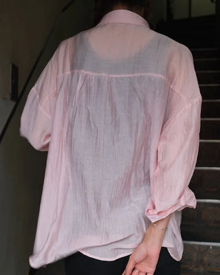 Roll-up collar shirt