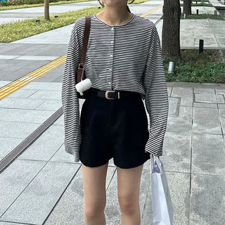 Pintuck shorts