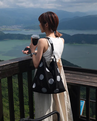 Big canvas shoulder bag