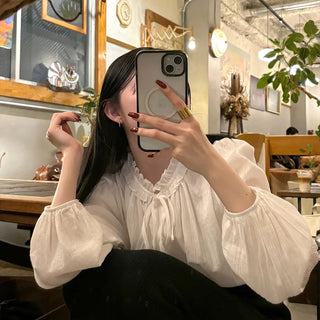 Shirred blouse