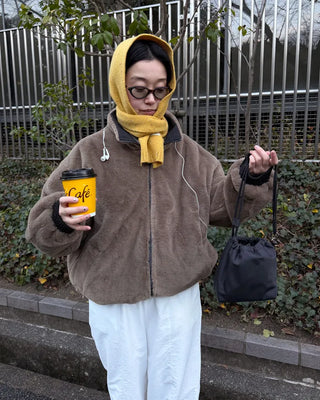 Reversible fur jacket