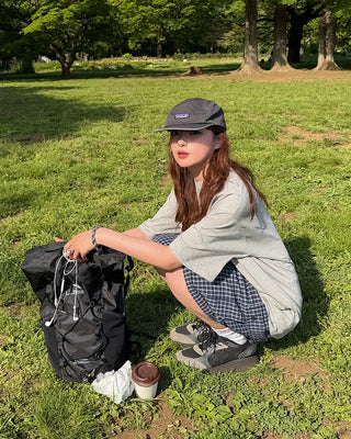 Checked cargo shorts