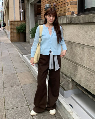 Pocket knit cardigan