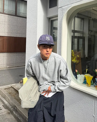 Supima cotton panel sweatshirt