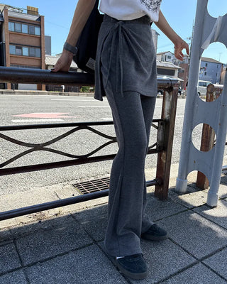 Wrap skirt pants